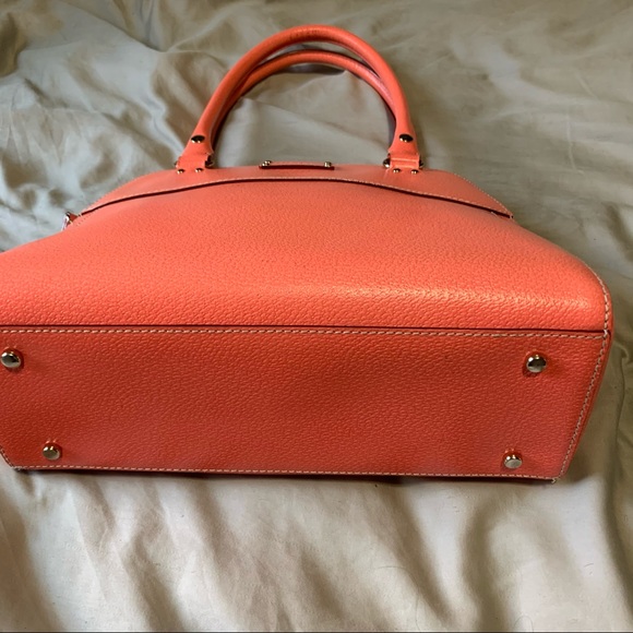 Kate Spade Wellesley Rachelle Coral Grain Satchel - Picture 5 of 11